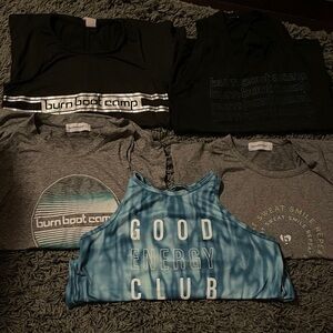 Burn Boot Camp Bundle 5 Tank Tops Size S